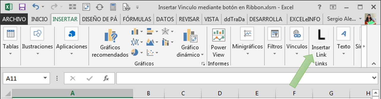 Botón personalizado en Ribbon de Excel