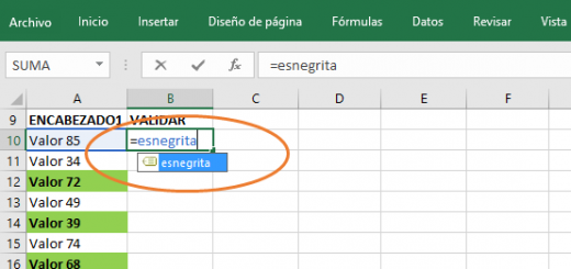 Saber si una celda está en Negrita, sin macros y con macros en Excel