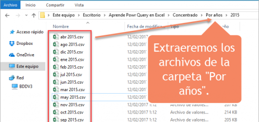 Aprendamos Power Query para Excel – 4 - Importar todos los archivos de una carpeta