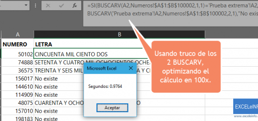 Hacer que BUSCARV calcule más rápido en Excel con truco de doble BUSCARV