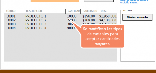 Actualización 2: Formulario de punto de venta en Excel vba probado con lector de código de barras