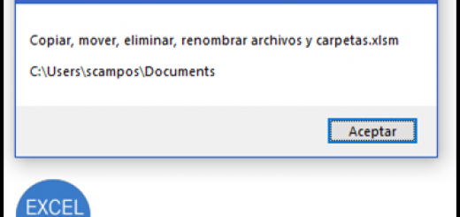 Copiar, mover, eliminar y renombrar archivos y carpetas desde Excel con VBA y macros