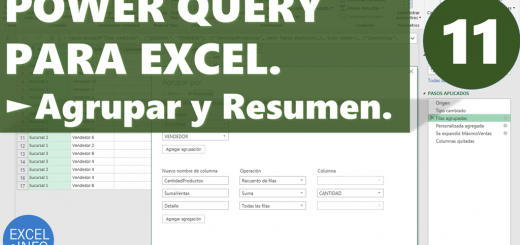 Power Query para Excel - Cap. 11 - Agrupar y Resumen