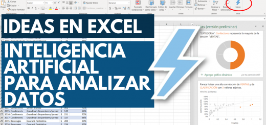 Ideas en Excel. Analiza mejor tus datos con Inteligencia artificial