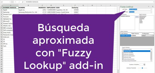 Cómo usar el add-in Fuzzy Lookup para Excel