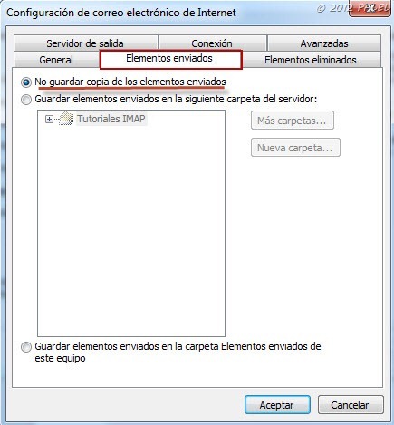 Configuración de una cuenta Gmail como IMAP