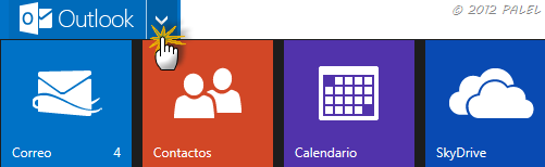 Paneles disponibles en Outlook.com