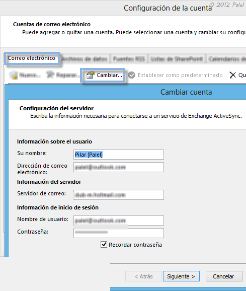 Outlook 2013: Configuración de una cuenta outlook.com