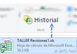 Historial de archivo