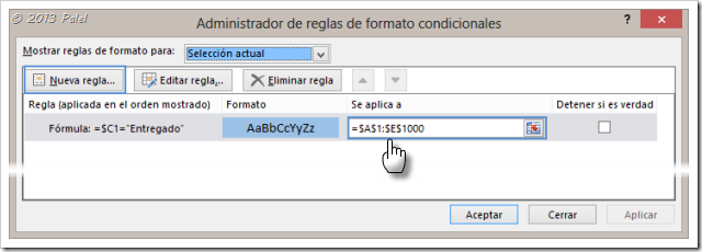 Excel - Formato condicional 5