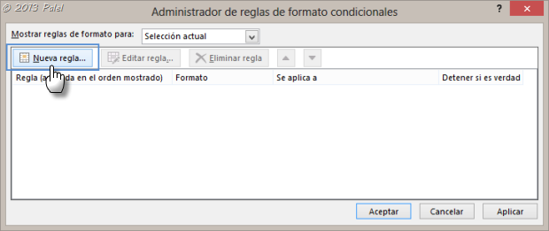 Excel - Formato condicional 2