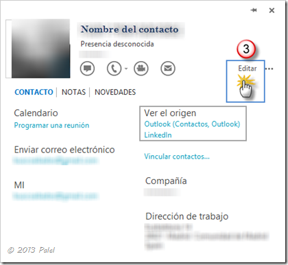 Contactos Outlook 2013 3