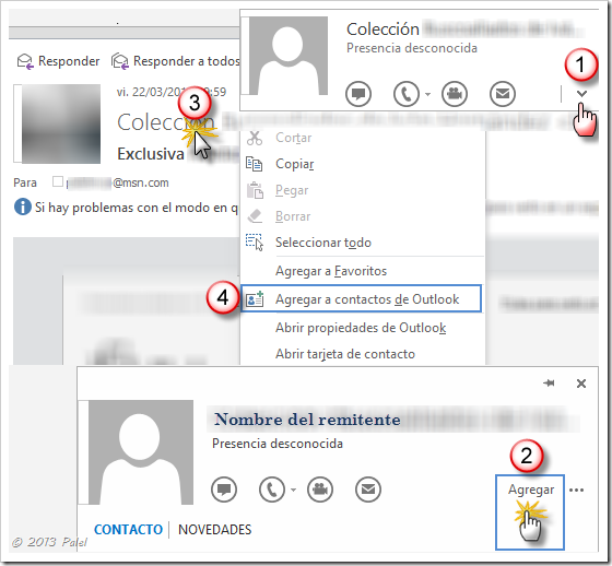 Contactos Outlook 2013 1