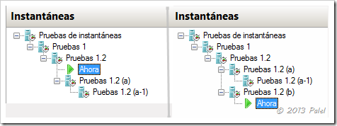 Hyper-V Instantáneas