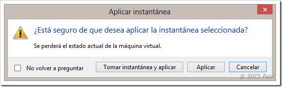 Hyper-V Instantáneas