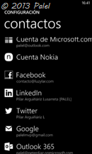 Cuentas conectadas en Windows Phone