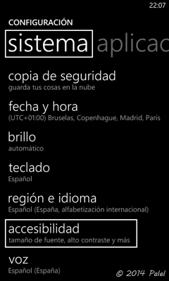 Windows Phone - Accesibilidad