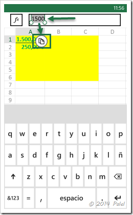 Excel Mobile: Copiar y Pegar celdas - Imagen 5