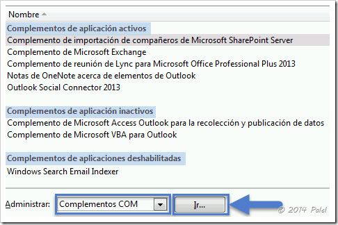 Complementos Outlook 2013 - Palel.es