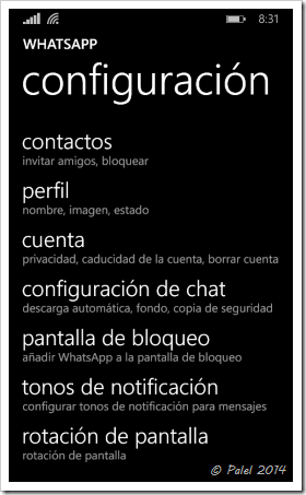 Novedades WhatsApp - Palel.es