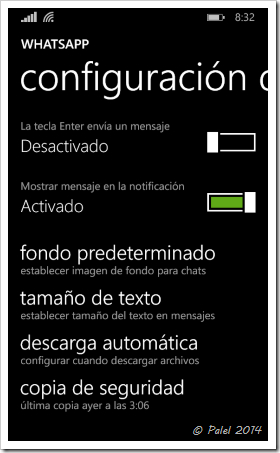Novedades WhatsApp - Palel.es