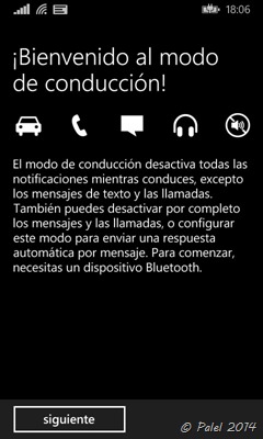 Modo conducción en Windows Phone - palel.es
