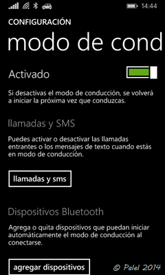 Modo conducción en Windows Phone - palel.es