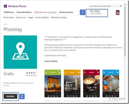 Windows Phone - Instalar aplicaciones - Palel.es