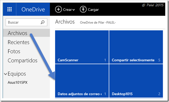 Guardar datos adjuntos en OneDrive