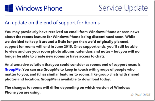 Salas y GroupME en Windows Phone - palel.es