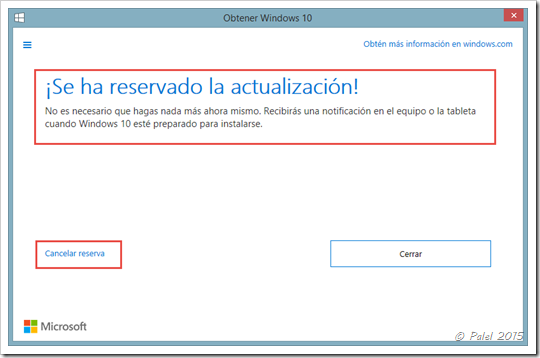 Actualización automática a Windows 10