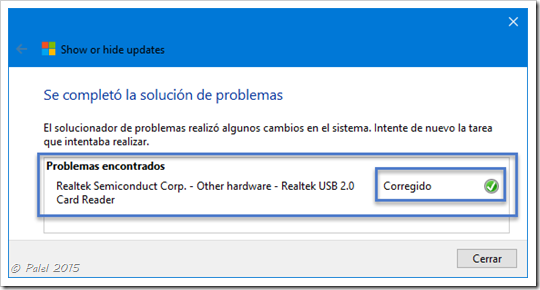 Windows 10 - Ocultar/Mostrar actualizaciones